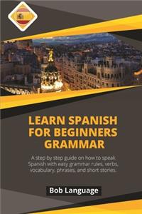 Learn Spanish for Beginners Grammar