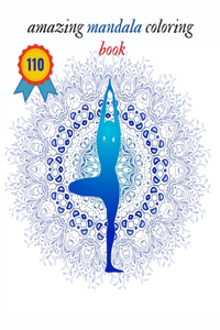 110 amazing mandala coloring book