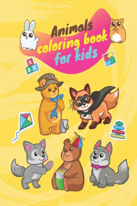 Animals coloring book for kids
