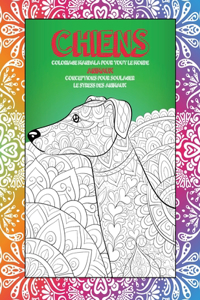 Coloriage Mandala pour tout le monde - Conceptions pour soulager le stress des animaux - Animaux - Chiens