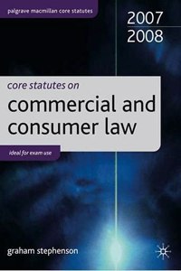 Core Statutes on Commercial Law (Palgrave Core Statutes)