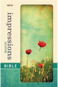 NIV, Impressions Collection Bible, Hardcover, Red/Green