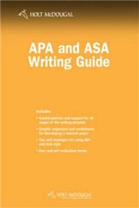 APA & Asa Writing Guide Hmcd Psych 2010