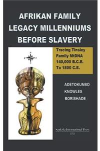 Afrikan Family Legacy Millenniums Before Slavery