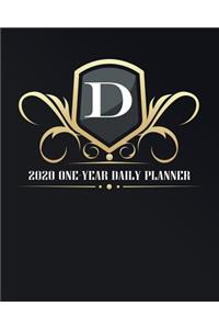 D - 2020 One Year Daily Planner