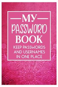My Password Book Keep Passwords and Usernames in one place
