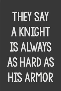 They Say a Knight Is Always as Hard as His Armor