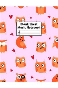 Blank Sheet Music Notebook