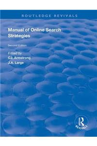 Manual of Online Search Strategies