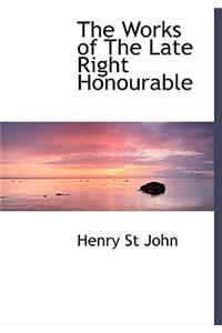 The Works of the Late Right Honourable