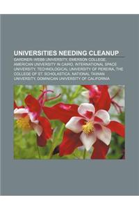 Universities Needing Cleanup