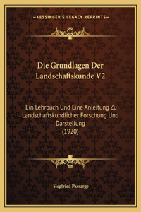 Grundlagen Der Landschaftskunde V2