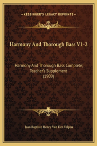 Harmony And Thorough Bass V1-2