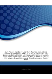 Articles on East Fremantle Football Club Players, Including