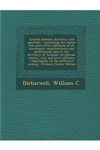 Arizona Business Directory and Gazetteer