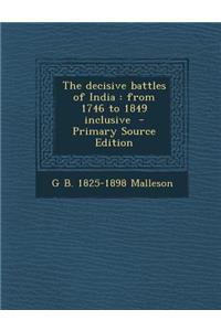 decisive battles of India