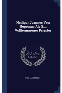Heiliger Joannes Von Nepomuc Als Ein Vollkommener Priester