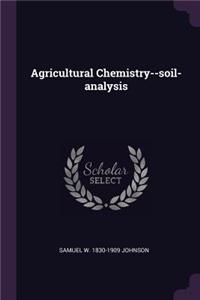 Agricultural Chemistry--soil-analysis