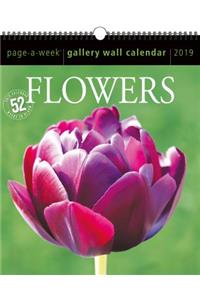 Flowers Page-A-Week Gallery Wall Calendar 2019