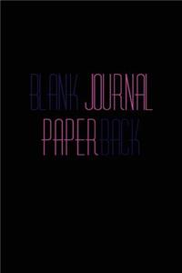 Blank Journal Paperback