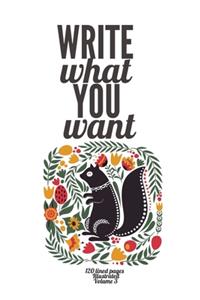 Write What You Want Forest Animals Journal Notebook