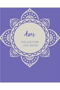 Axes Collection log book