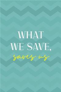 What We Save, Saves Us