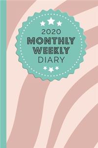 2020 Monthly Weekly Diary