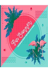 Fun Summer Coloring Book For Adults & Kids
