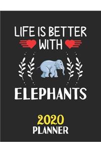 Life Is Better With Elephants 2020 Planner
