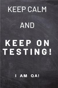 keep calm and keep on testing!