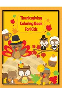 Thanksgiving Coloring Book For Kids
