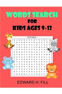 Word Search for Kids Ages 9 - 12