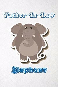 Father-In-Law Elephant A5 Lined Notebook 110 Pages