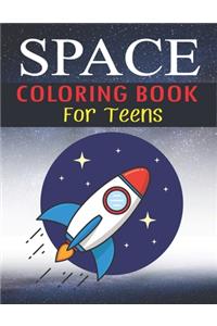 Space Coloring Book for Teens