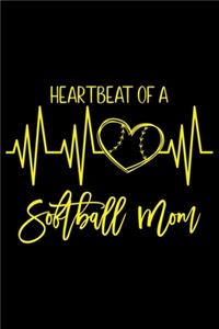 Heartbeat Of A Softball Mom