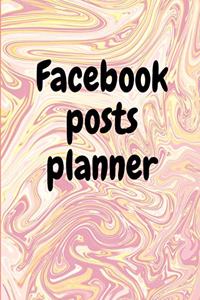 Facebook posts planner