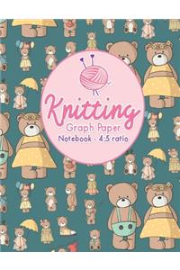 Knitting Graph Paper Notebook - 4