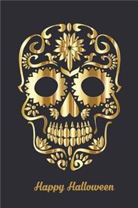 Halloween Sugar Gold Skull