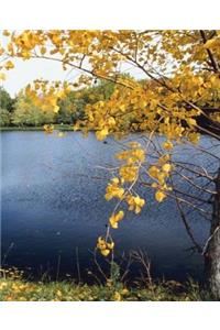 School Composition Book Autumn Lake Fall Season 130 Pages