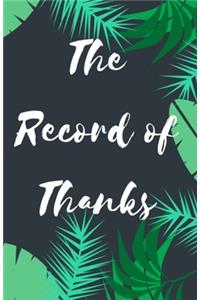 The Record of Thanks