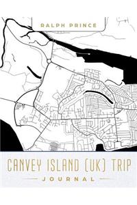 Canvey Island (Uk) Trip Journal: Lined Travel Journal/Diary/Notebook with Canvey Island (Uk) Map Cover Art