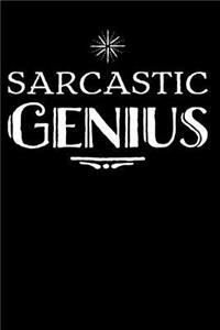 Sarcastic Genius: 110-Page Blank Lined Journal Office Boss Coworker Gag Gift Idea