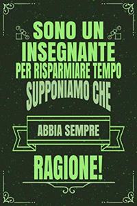 Sono Un Insegnante Per Risparmiare Tempo Supponiamo Che Abbia Sempre Ragione!