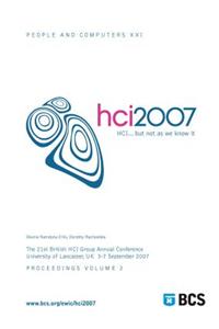 Proceedings of HCI 2007 (Vol. 2)