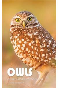 Owls Pocket Monthly Planner 2018