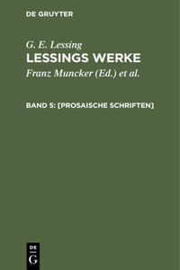 [Prosaische Schriften]
