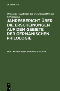 Bibliographie 1936-1939