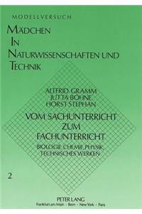 Vom Sachunterricht Zum Fachunterricht