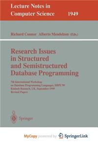 Research Issues in Structured and Semistructured Database Programming
